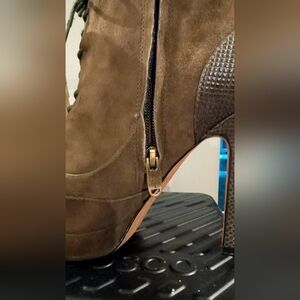 Joan & David Brown Heeled Boots